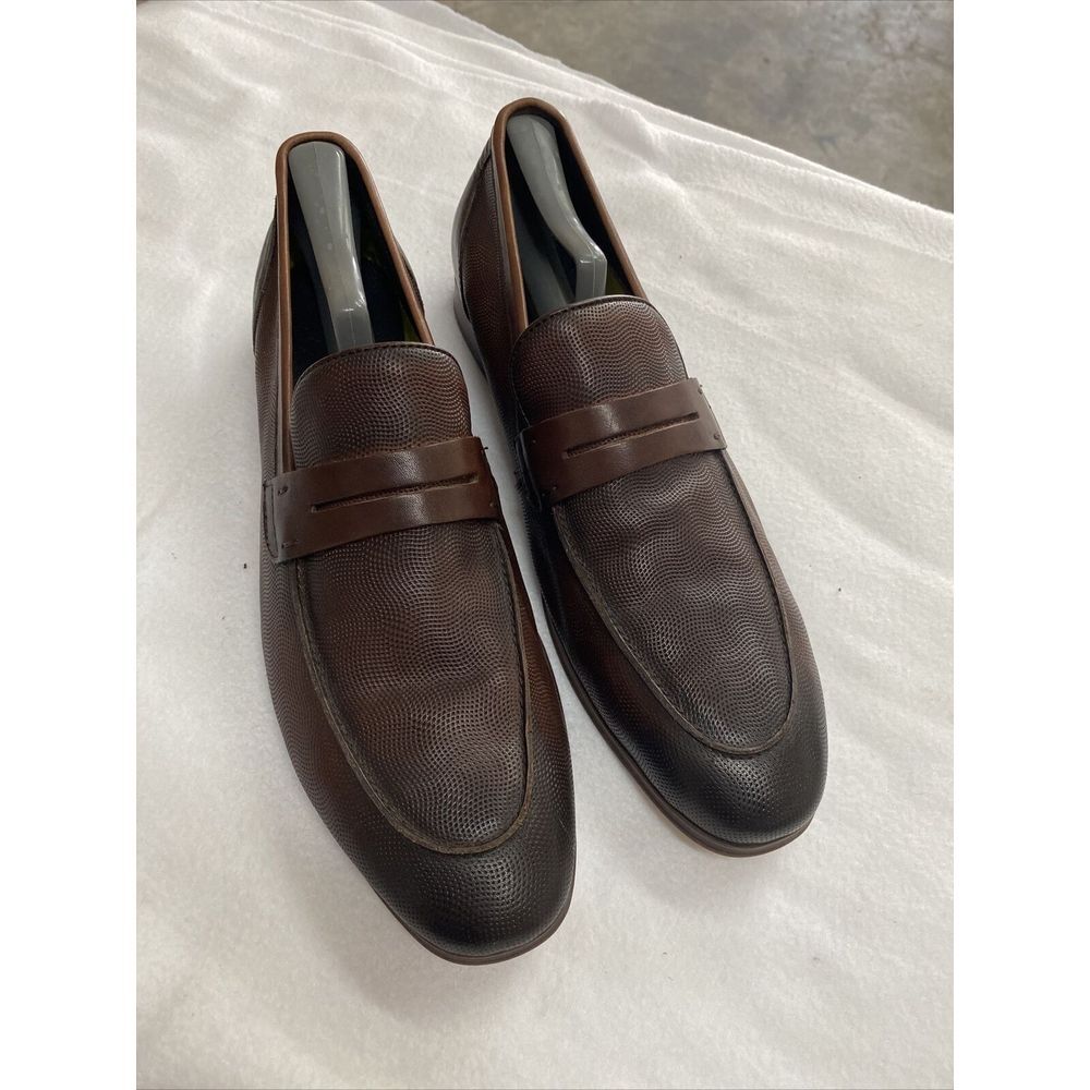 Moretti Gold Label Brown Loafers Men's Size 9.5 D‎   Leather Dress Shoes